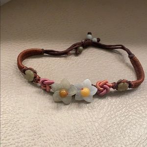 Jade string bracelet